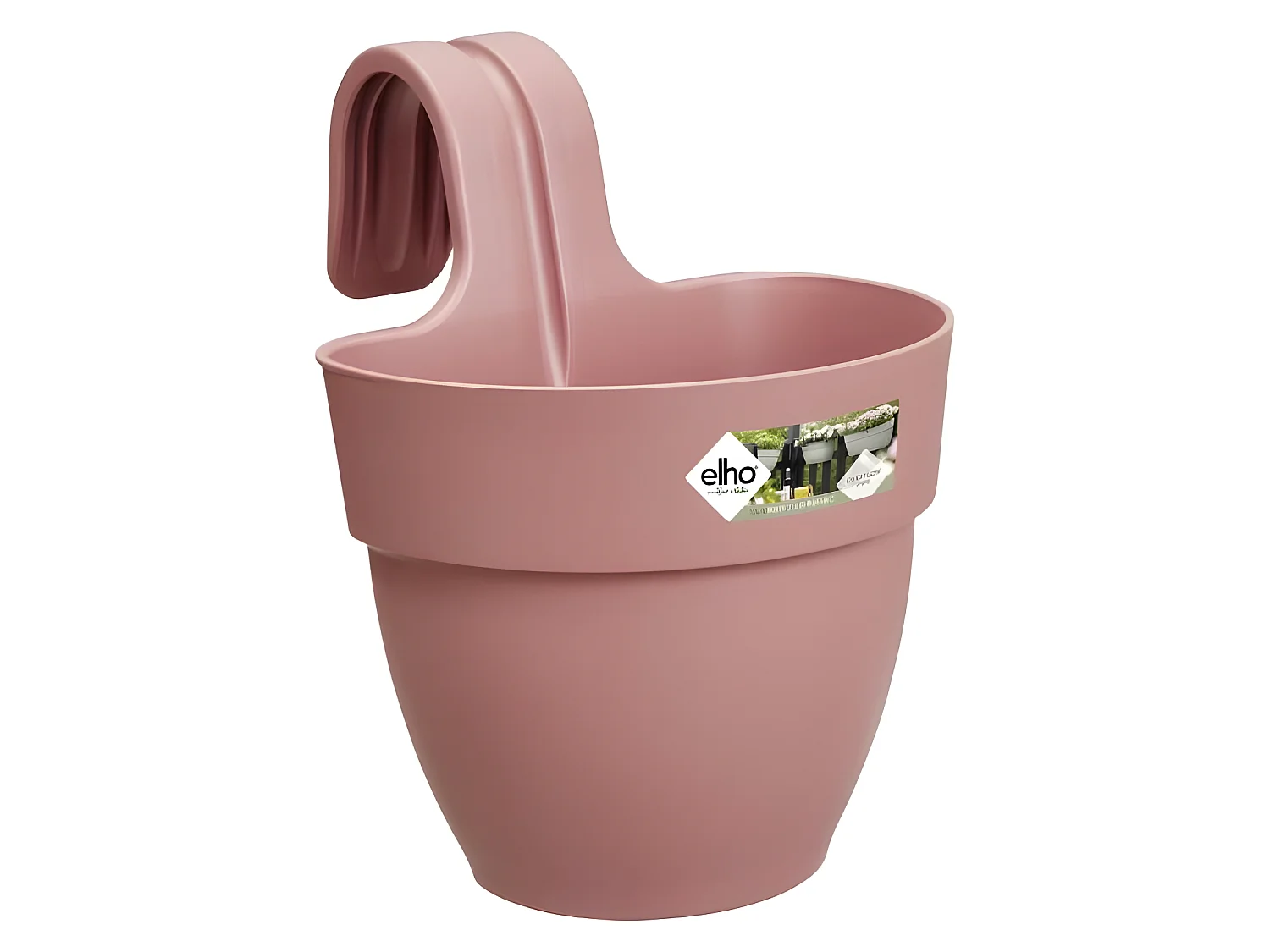 Pot de fleurs - Vibia Campana Easy Hanger Small - Rose Poussiere - Balcon extérieur - L 24.1 x W 20.5 x H 26.5 cm
