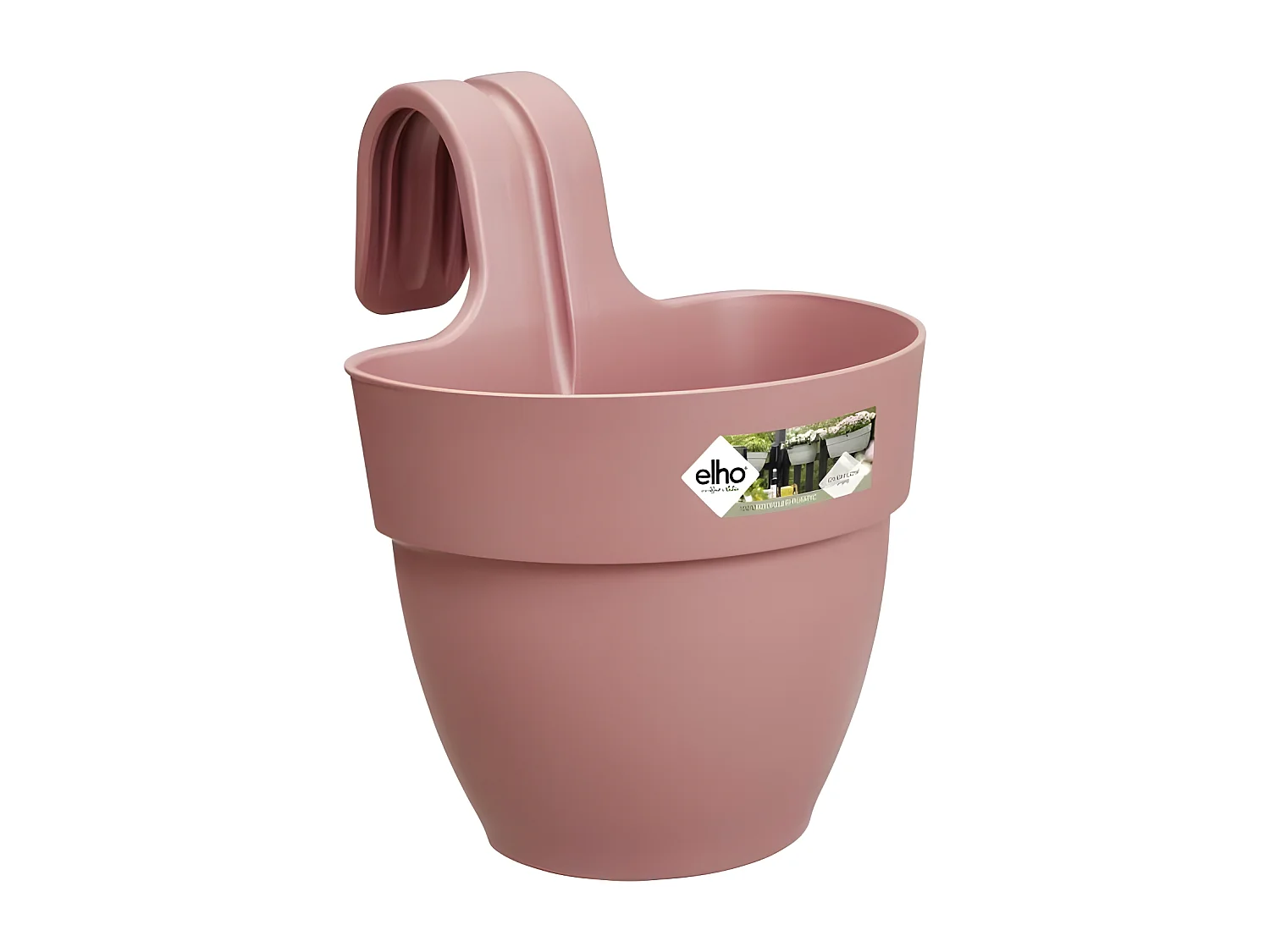 Pot de fleurs - Vibia Campana Easy Hanger Small - Rose Poussiere - Balcon extérieur - L 24.1 x W 20.5 x H 26.5 cm