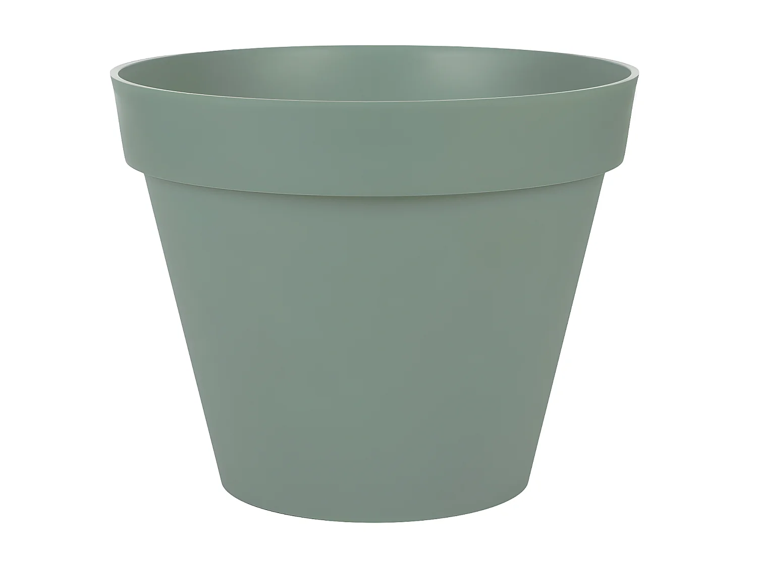 Doniczka okrągła Toscane Ø 40 x W.32 cm - Zielony laurowy - Wyprodukowano we Francji