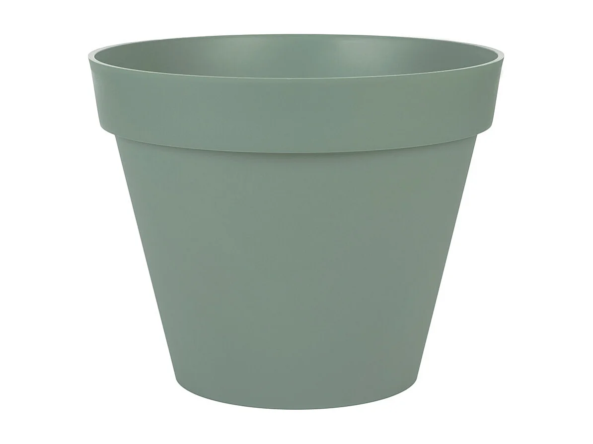 Pot de fleurs rond Toscane Ø 48 x H.40 cm - Vert laurier - Eda