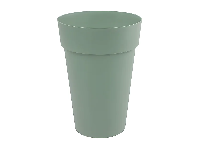 Pot de fleurs rond en plastique Ø 46 cm EDA Toscane vert laurier