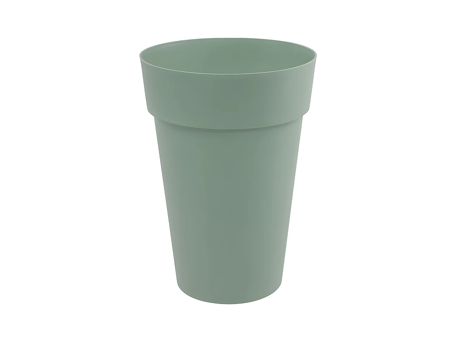 Pot de fleurs rond en plastique Ø 46 cm EDA Toscane vert laurier