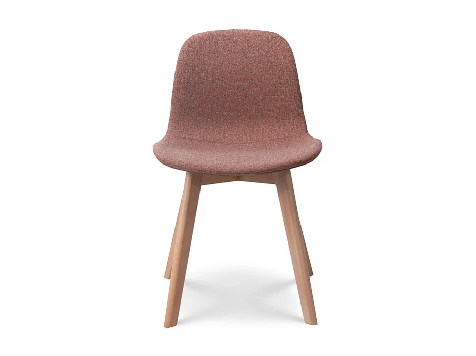 Chaise de salon confortable en tissu ANNA rouge