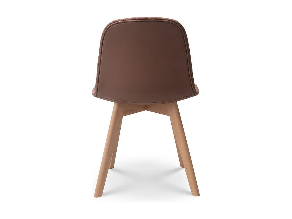 Chaise de salon confortable en tissu ANNA rouge