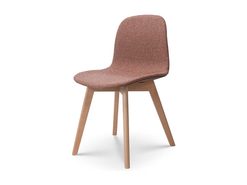 Chaise de salon confortable en tissu ANNA rouge