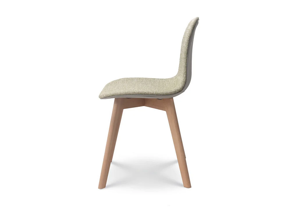 Chaise de salon confortable en tissu ANNA verte