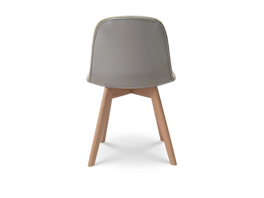 Chaise de salon confortable en tissu ANNA verte