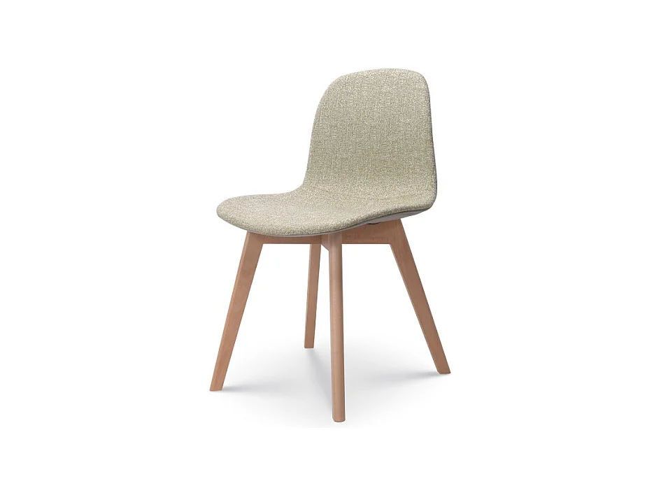 Chaise de salon confortable en tissu ANNA verte
