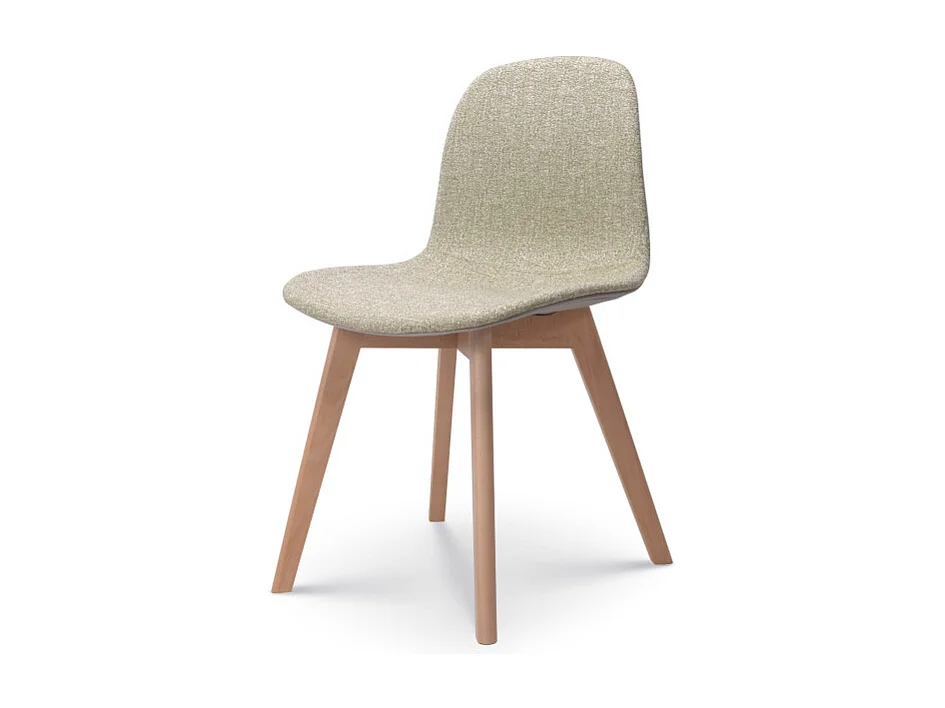 Chaise de salon confortable en tissu ANNA verte