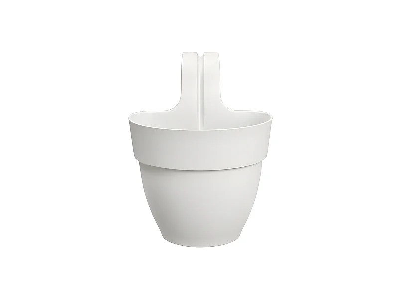 Balconnière en plastique Elho Vibia Campana Easy Hanger Small blanc soie - Ø 24 cm