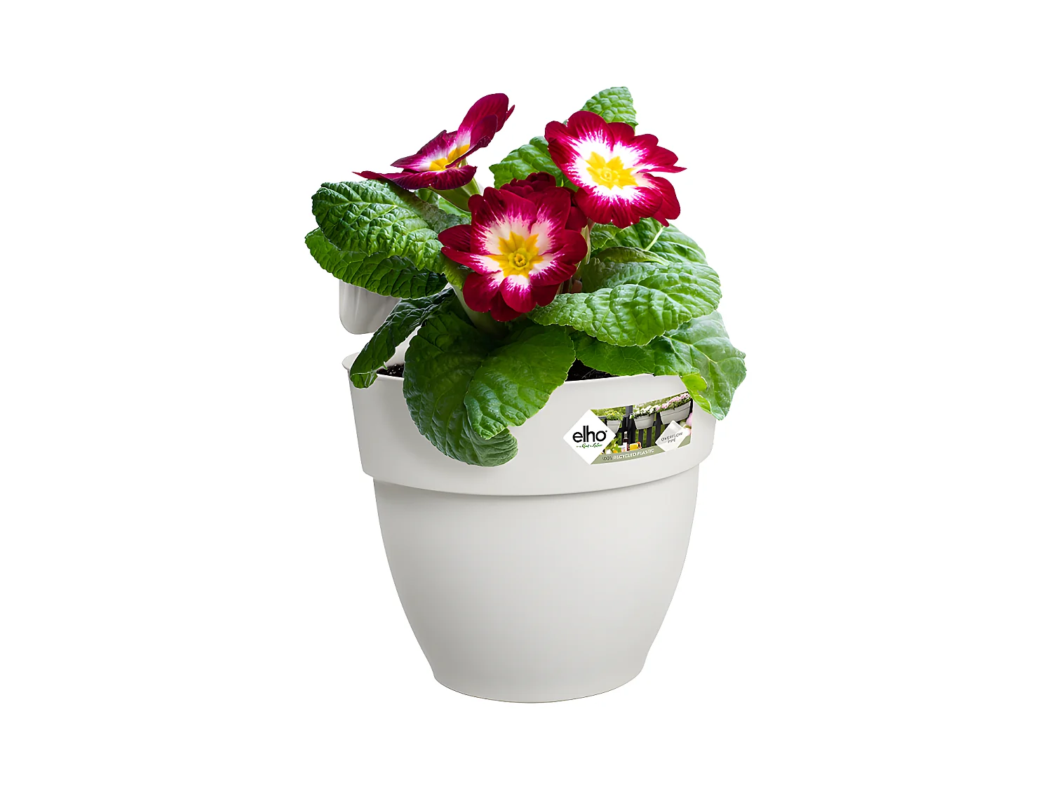 Balconnière en plastique Elho Vibia Campana Easy Hanger Small blanc soie - Ø 24 cm