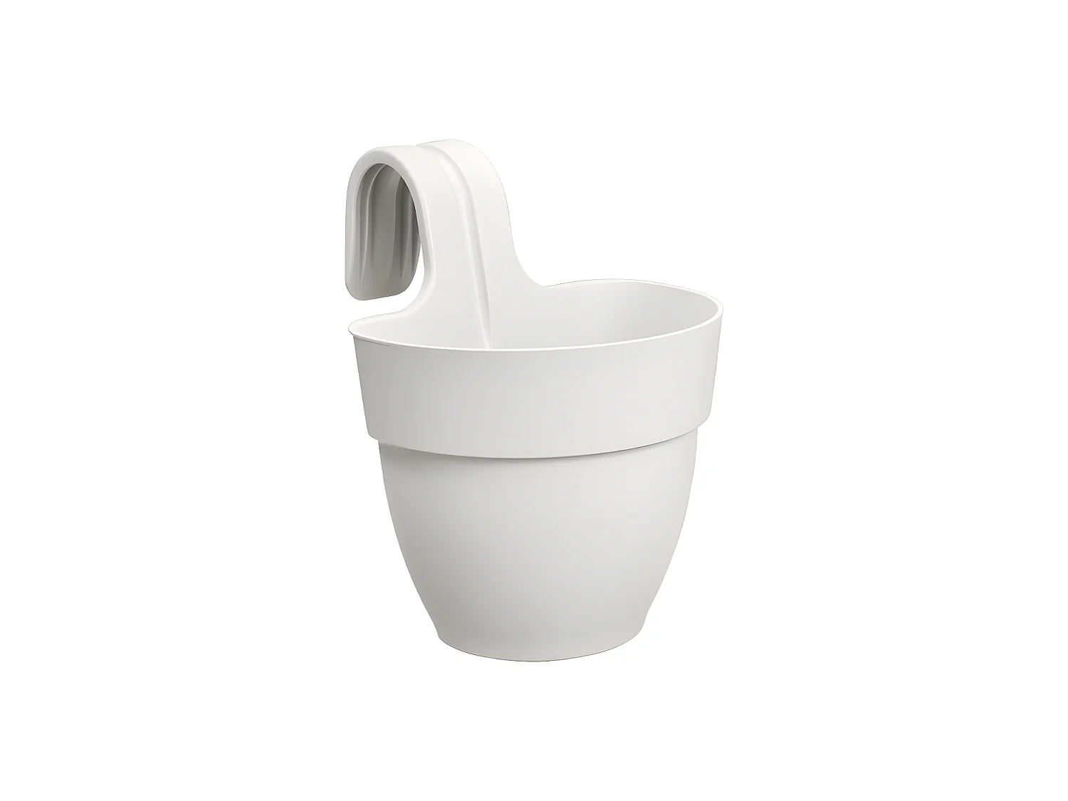 Balconnière en plastique Elho Vibia Campana Easy Hanger Small blanc soie - Ø 24 cm