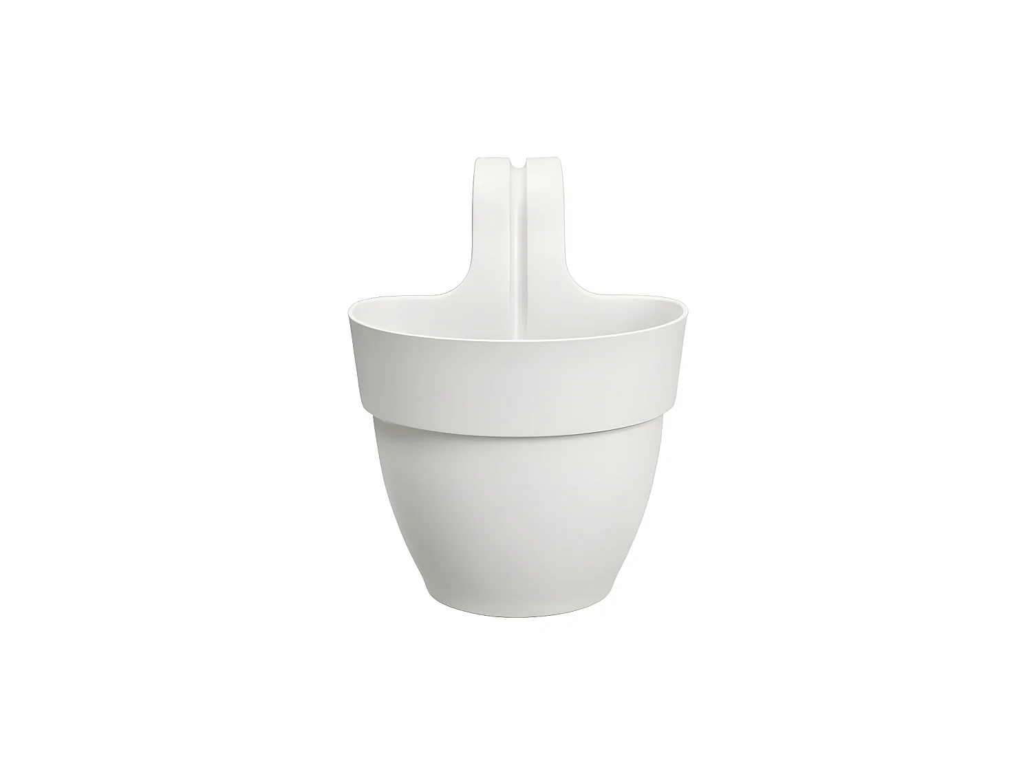 Balconnière en plastique Elho Vibia Campana Easy Hanger Small blanc soie - Ø 24 cm