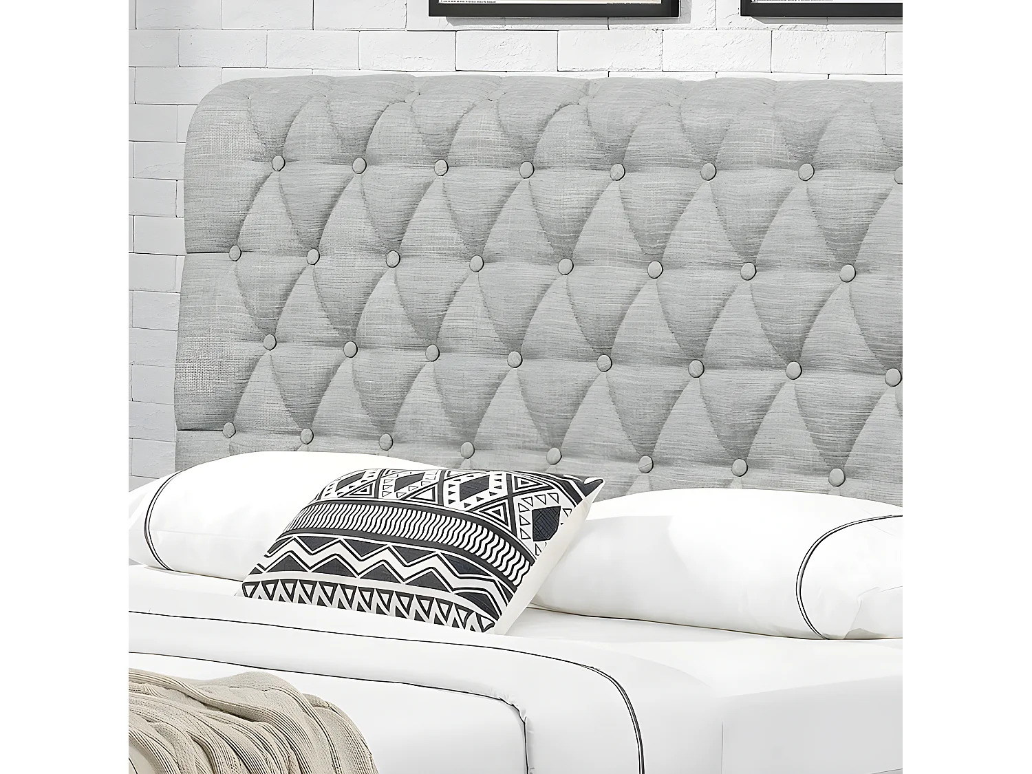 Lit Design Avec Tiroirs Hyde - Couleurs - Gris, Tailles - 180x200