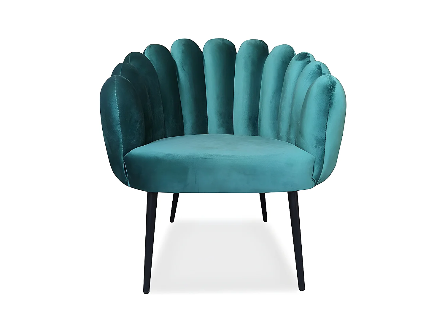 Fauteuil Velours Design Lounge - Couleurs - Velours Vert