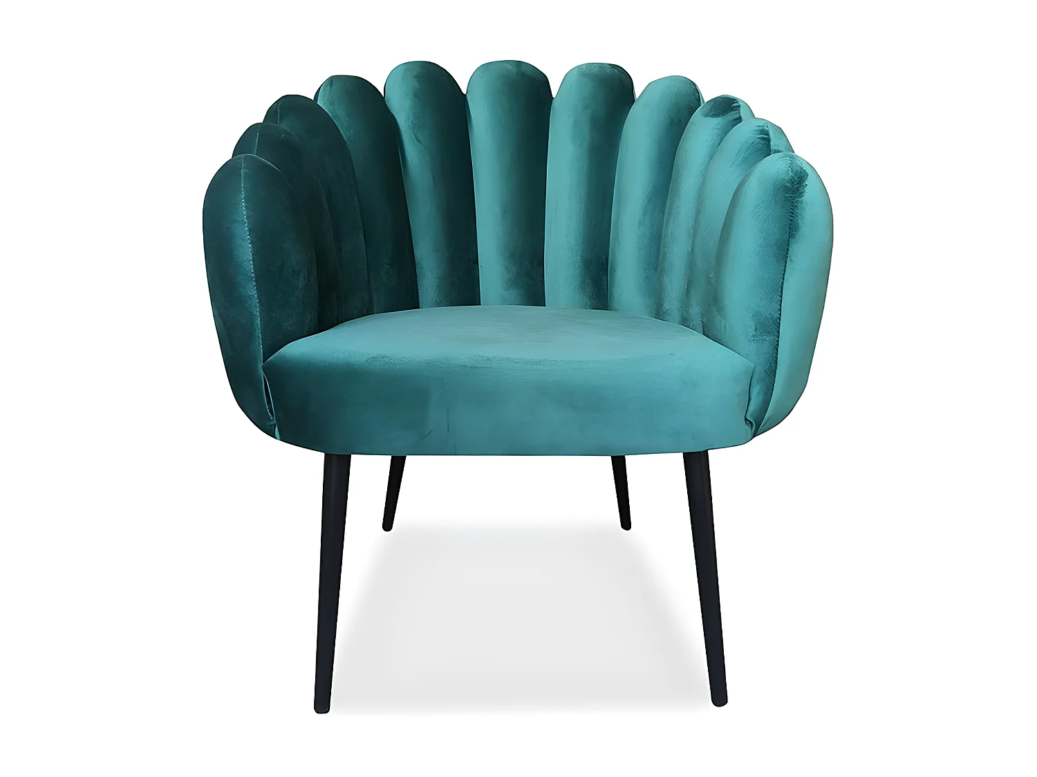 Fauteuil Velours Design Lounge - Couleurs - Velours Vert