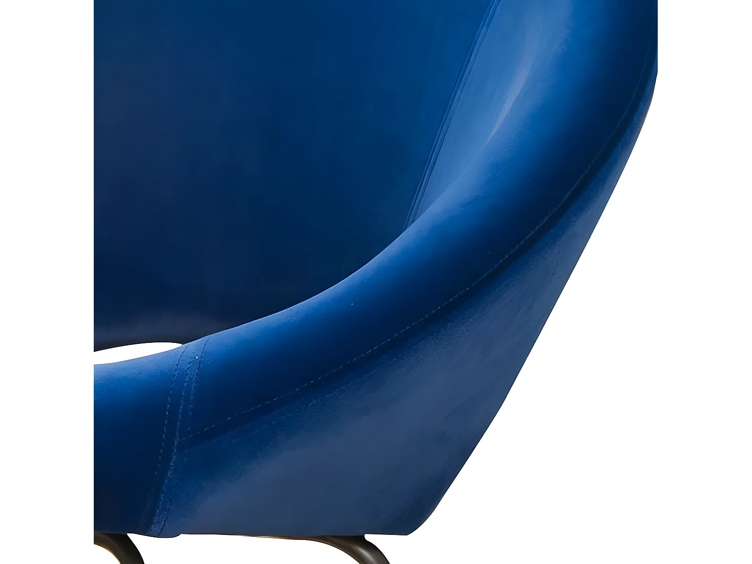 Fauteuil À Bascule Design Lisa - Couleurs - Velours Bleu