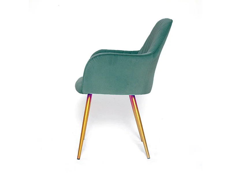 Chaise De Salle À Manger Pied Or Skull X2 Vert