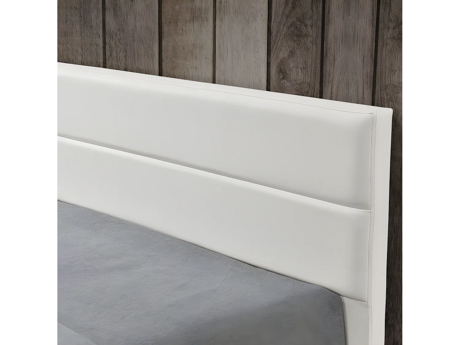 Lit Led Avec Coffre De Rangement Ava - Couleurs - Blanc, Tailles - 180x200