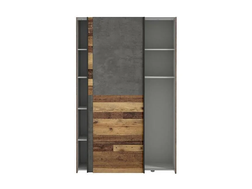 Multifunctionele 2-deurs schuifdeurkast - 120 x 41,6 x 190,5 cm - OZZULA