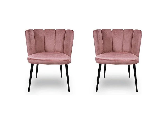 Chaise De Salle À Manger X2 Belair - Couleurs - Rose