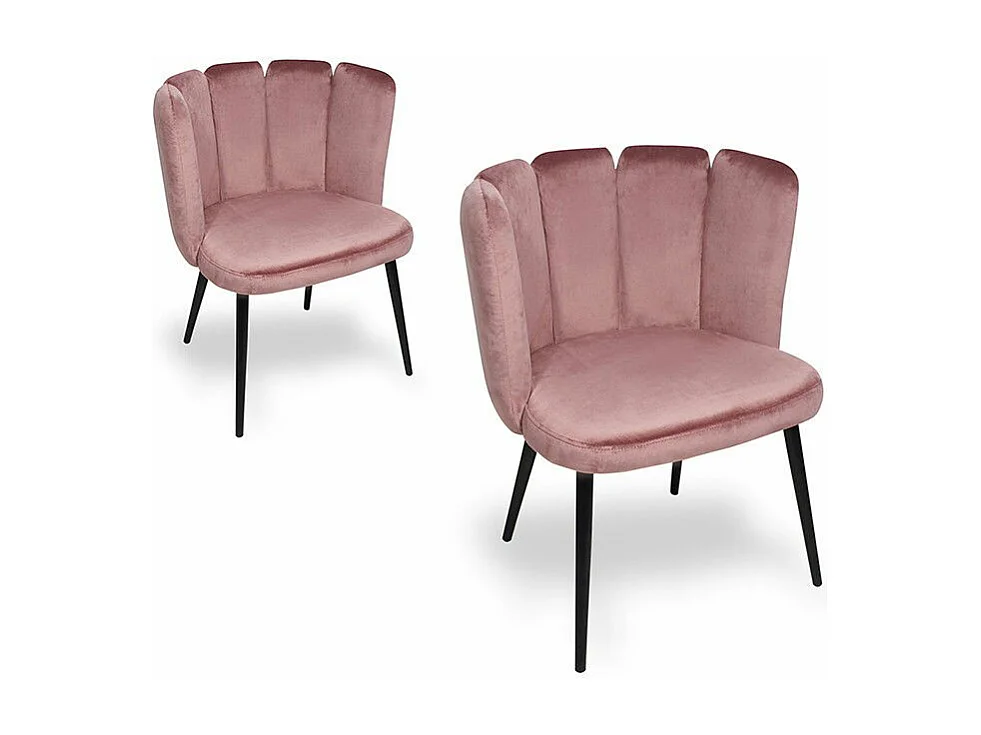Chaise De Salle À Manger X2 Belair - Couleurs - Rose