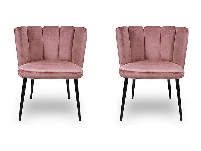 Chaise De Salle À Manger X2 Belair - Couleurs - Rose
