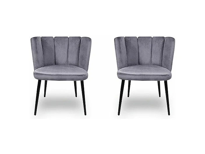 Chaise De Salle À Manger X2 Belair - Couleurs - Gris