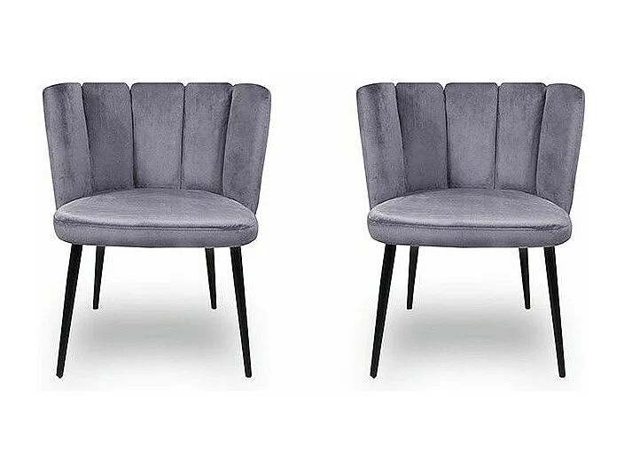 Chaise De Salle À Manger X2 Belair - Couleurs - Gris