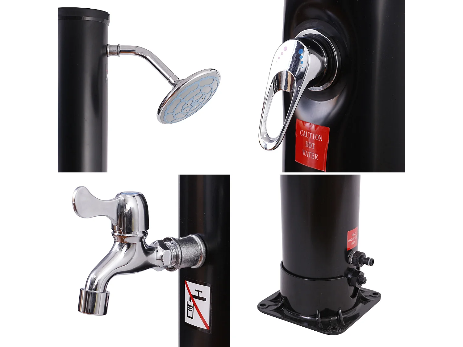 Douche solaire MOOREA noire 18L