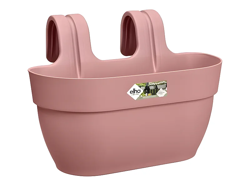 Maceta colgante Vibia Campana Easy Hanger Medium - Rosa Polvo - Balcón exterior - L 24.1 x An 36 x Al 26.5 cm