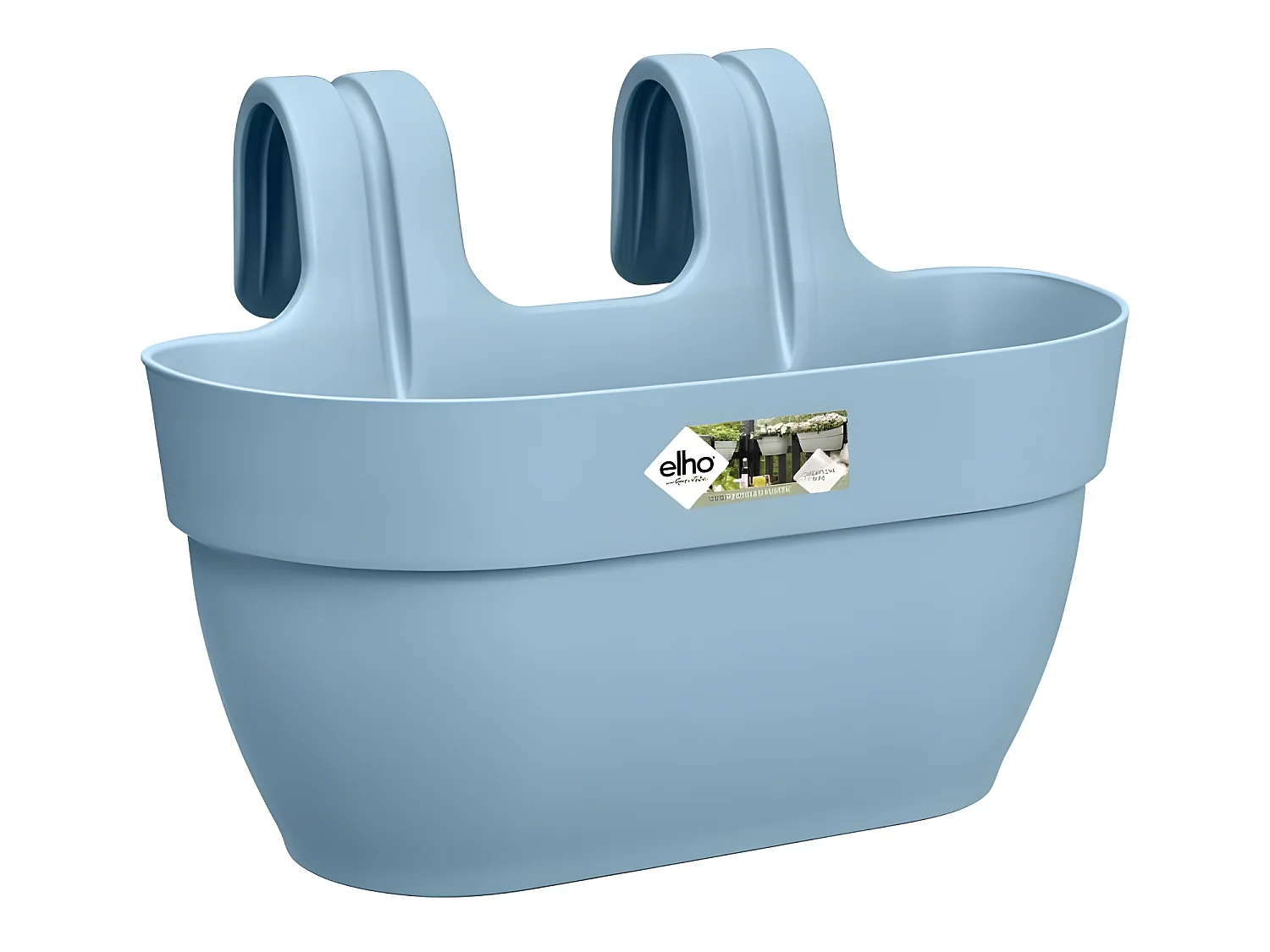 Pot de fleurs - Vibia Campana Easy Hanger Medium - Bleu Vintage - Balcon extérieur - L 24.1 x W 36 x H 26.5 cm