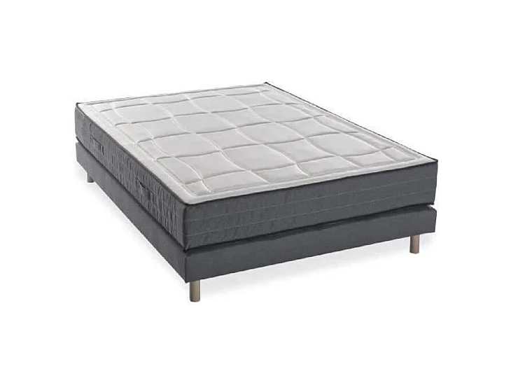 Conjunto Colchón + Somier 160x200 cm Espuma Viscoelástica 28cm 5 Zonas Firme DEKO DREAM