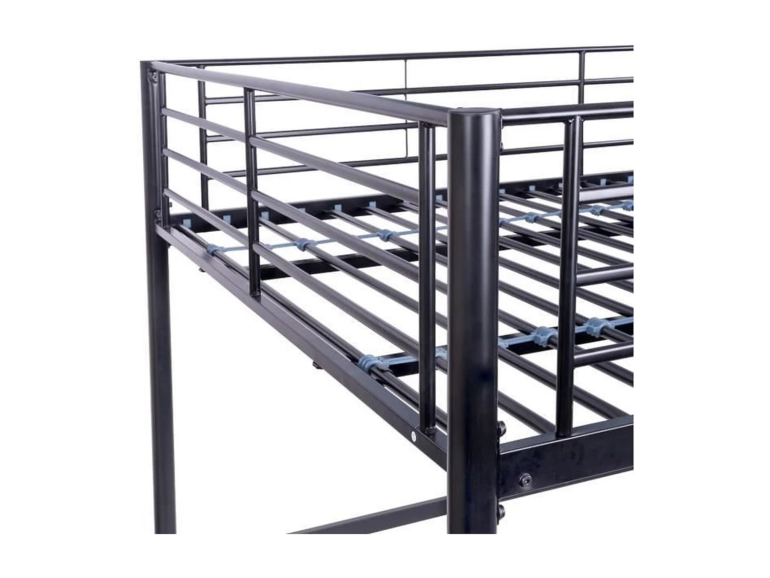 Hoogslaper ELIOT van Zwart Metaal 140 x 200 cm - Lattenbodem Inbegrepen