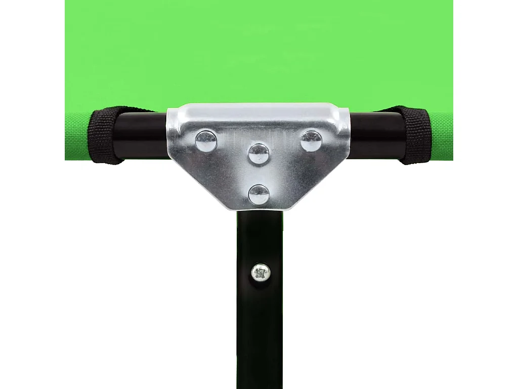 Chaise longue pliable acier vert