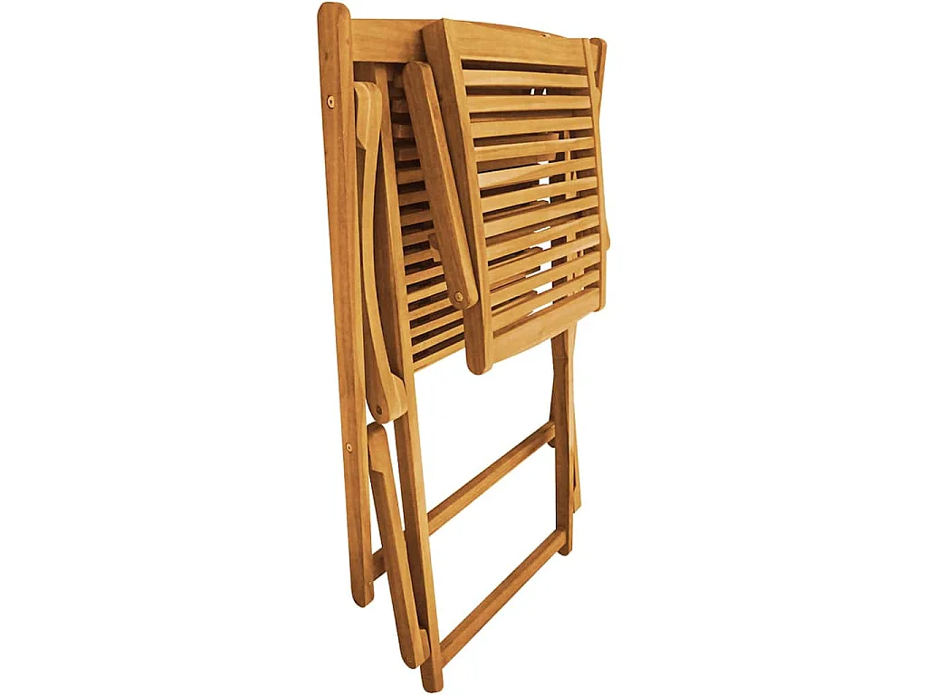 Liegestuhl mit Fußteil Massivholz Akazie