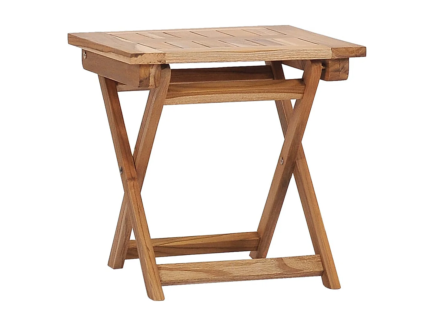 Garten-Liegestühle mit Fußstützen und Tisch Teak Massivholz