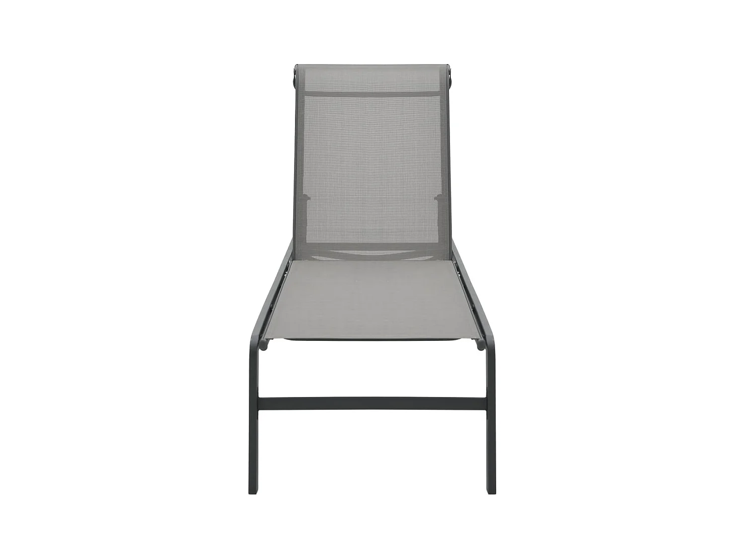 Espreguiçadeiras com mesa 2 pcs textilene e aço