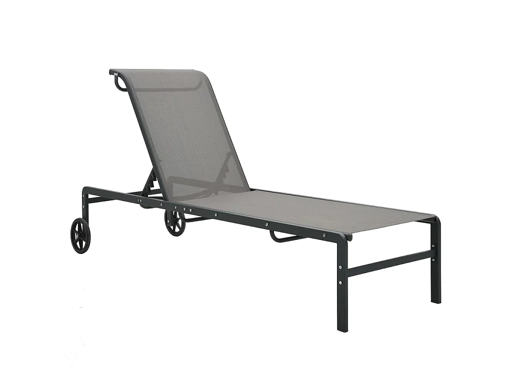 Ligbedden 2 st met tafel textileen en staal