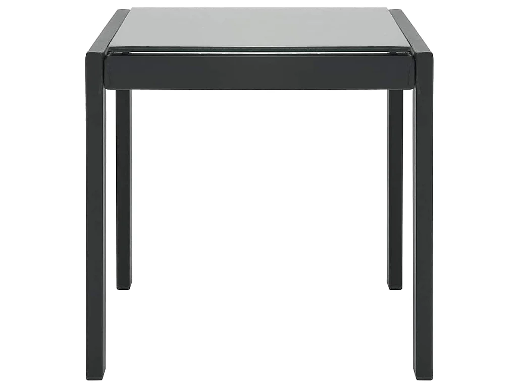 Sonnenliegen 2 Stk. mit Tisch Textilene und Stahl