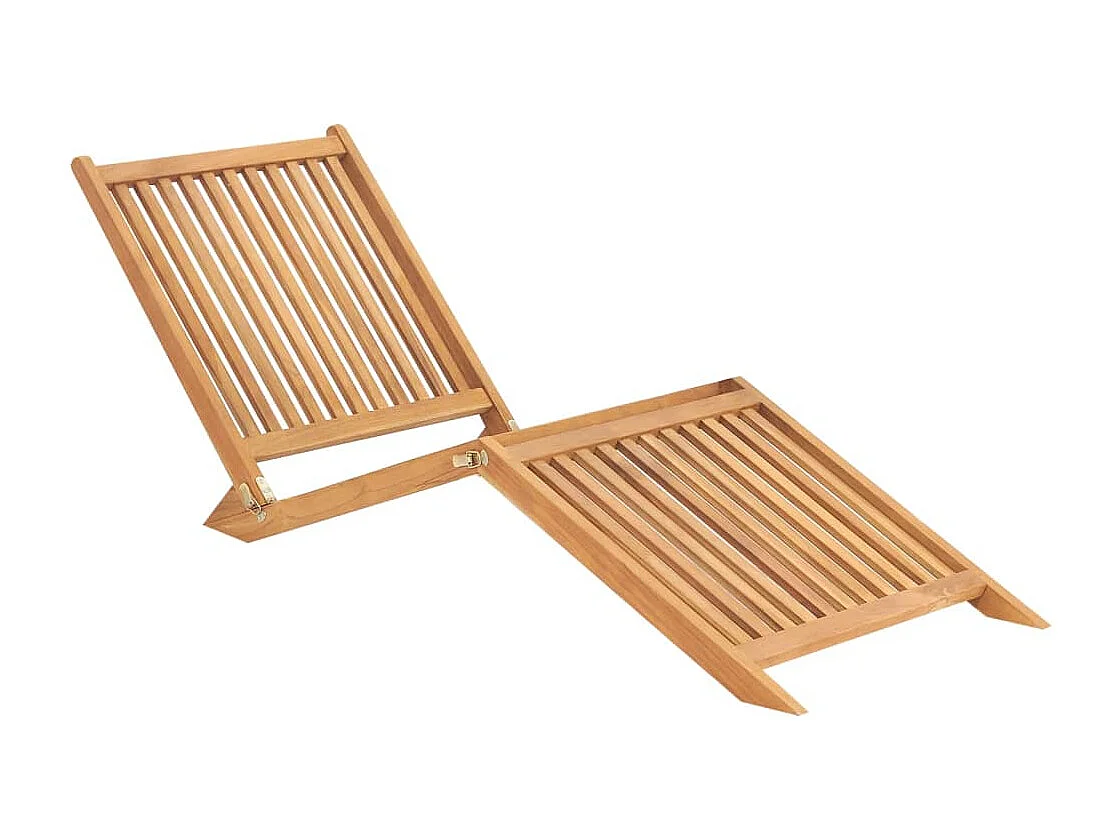 Sonnenliege Massivholz Teak