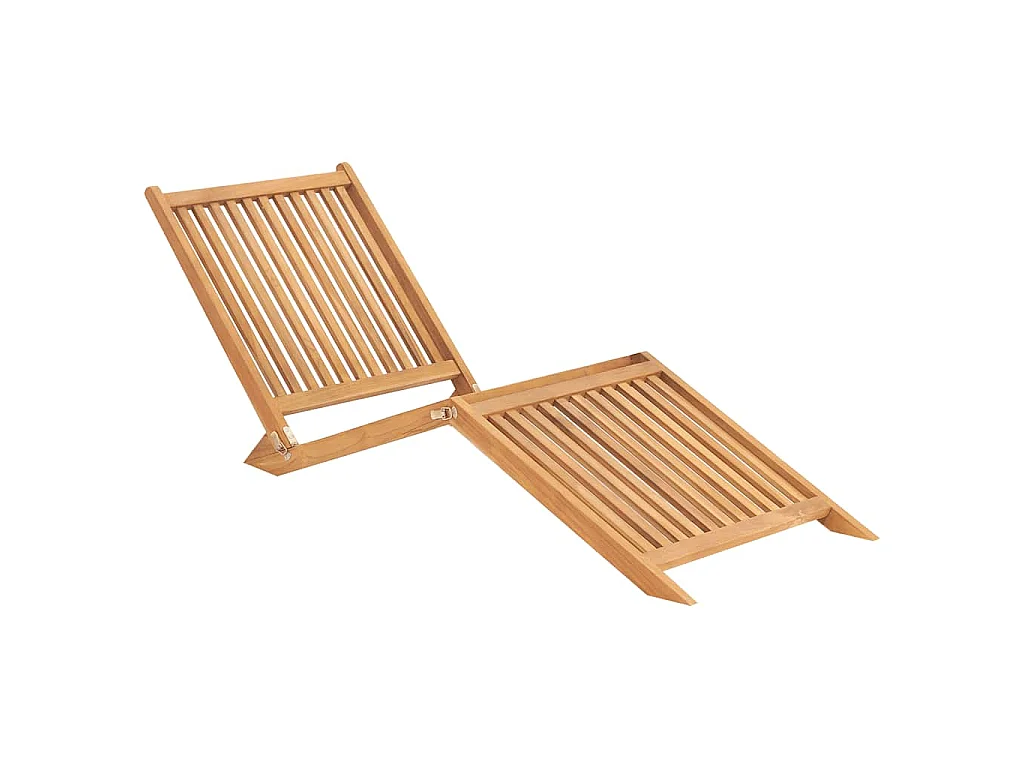 Sonnenliege Massivholz Teak