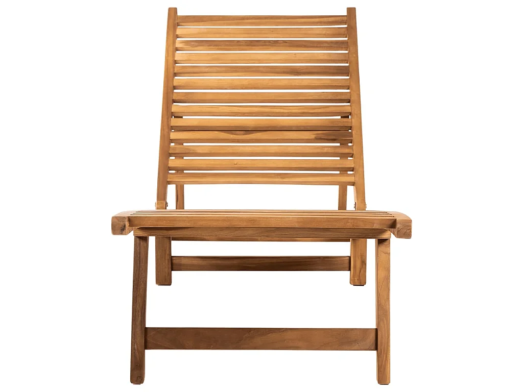 Sonnenliege Massivholz Teak
