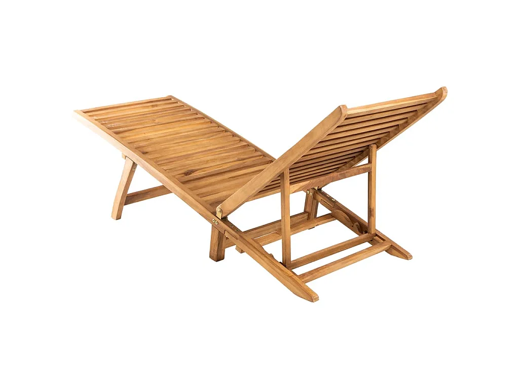Sonnenliege Massivholz Teak