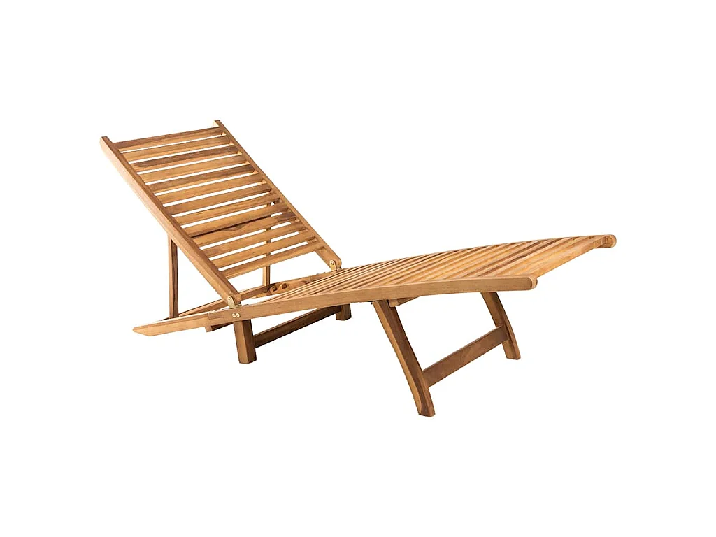 Sonnenliege Massivholz Teak