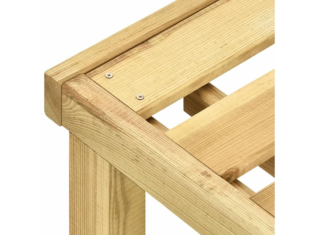 Doppel-Sonnenliege Grün Imprägniertes Kiefernholz