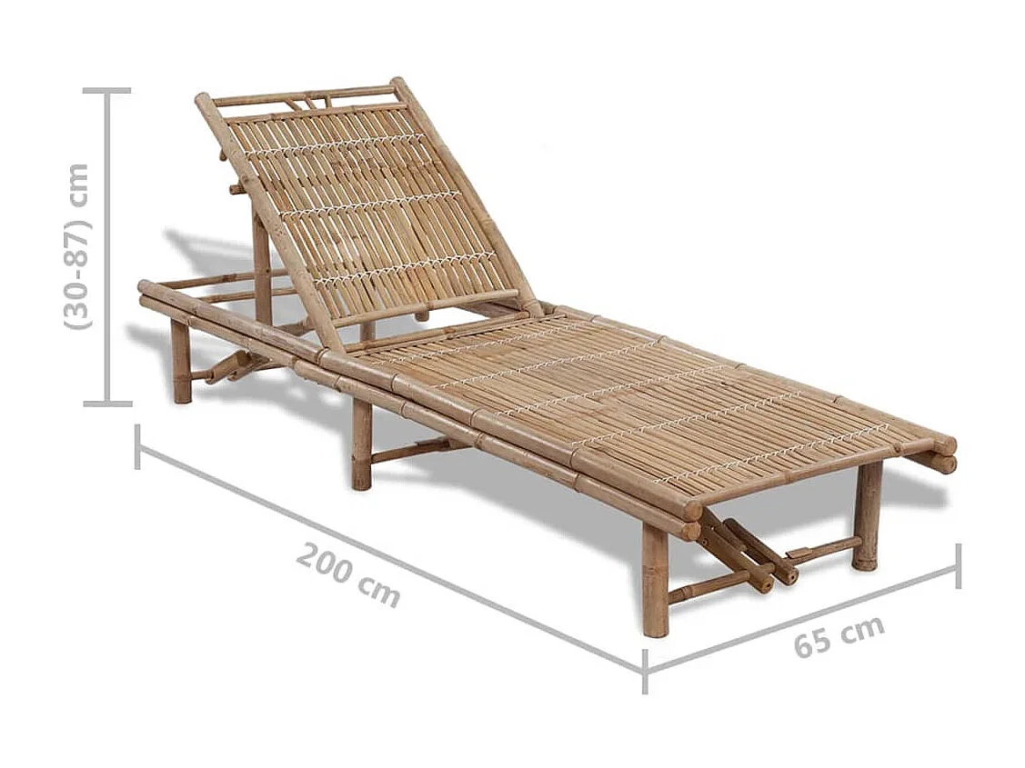 Espreguiçadeira bambu