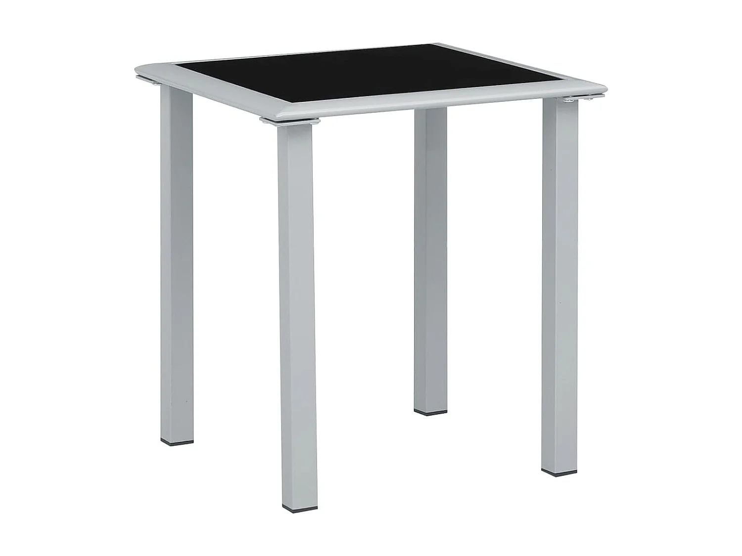 Espreguiçadeiras com mesa 2 pcs alumínio cor creme