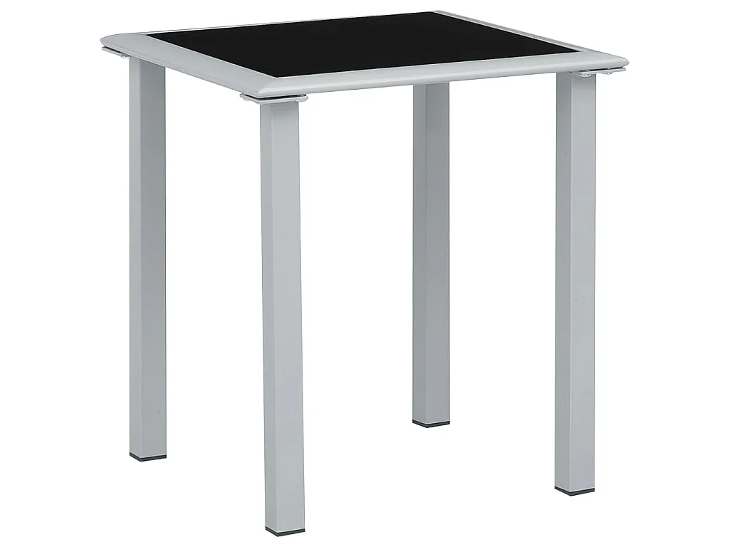 Sonnenliegen 2 Stk. mit Tisch Aluminium Cremeweiß