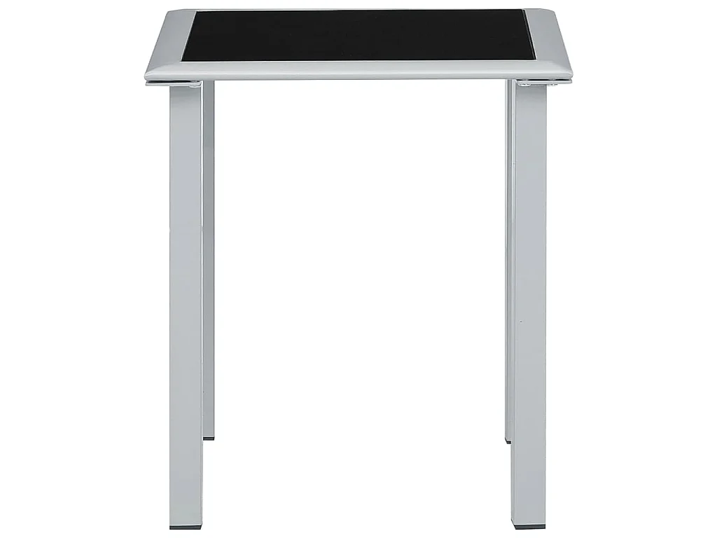 Sonnenliegen 2 Stk. mit Tisch Aluminium Cremeweiß